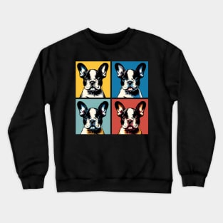 Pop Retro French Bulldog Art - Cute Puppy Crewneck Sweatshirt